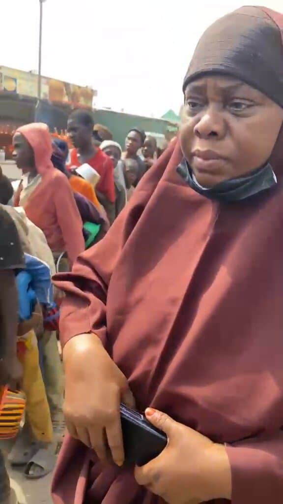 A foundation volunteer during a community outreach in Kaduna